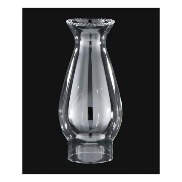 Vintage Glass Chimney Replacement Pearl Lotus Chimney - Picture 1 of 4